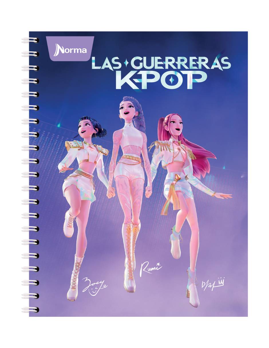 Cuaderno Las guerreras K-Pop cuadro chico