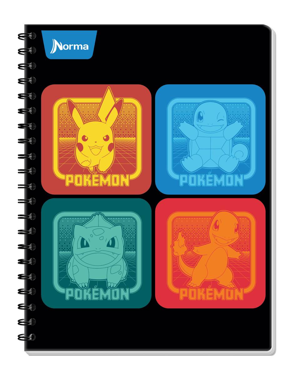 Cuaderno Pokémon cuadro chico