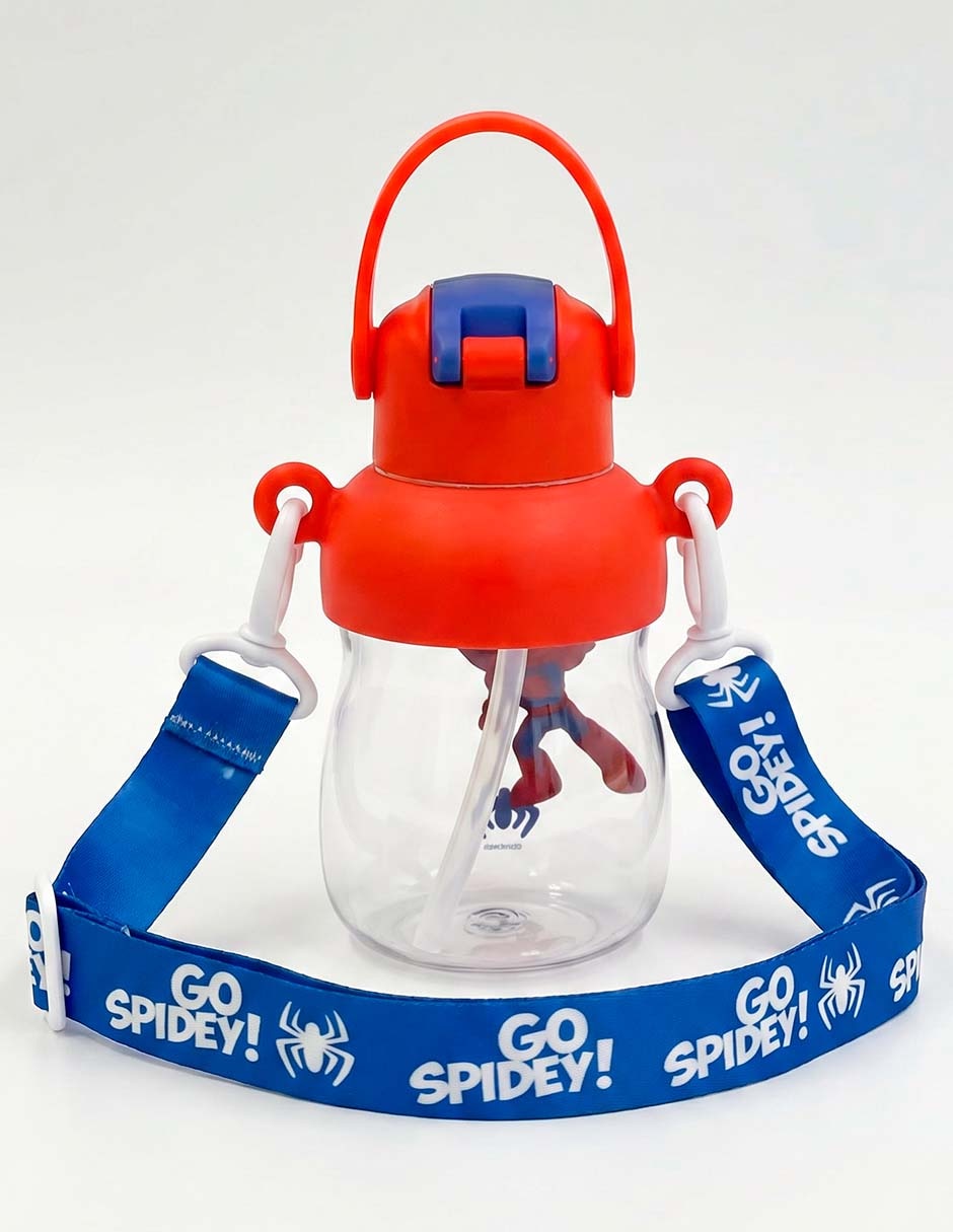 Botella de plástico Spider Man con tapa rosca 450 ml 3