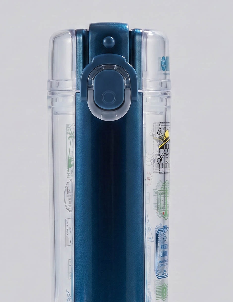 Botella de agua de plástico One Piece con tapa flip top 475 ml 3