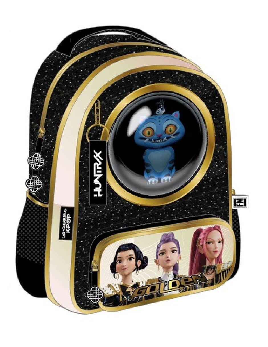 Mochila escolar Las guerreras K-Pop Bubbles Golden unisex