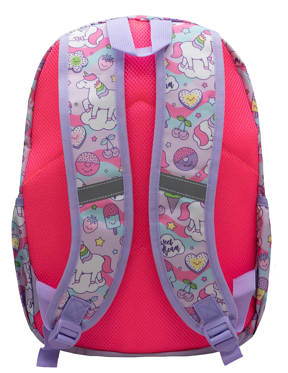 Mochila escolar unicornio para niña 6