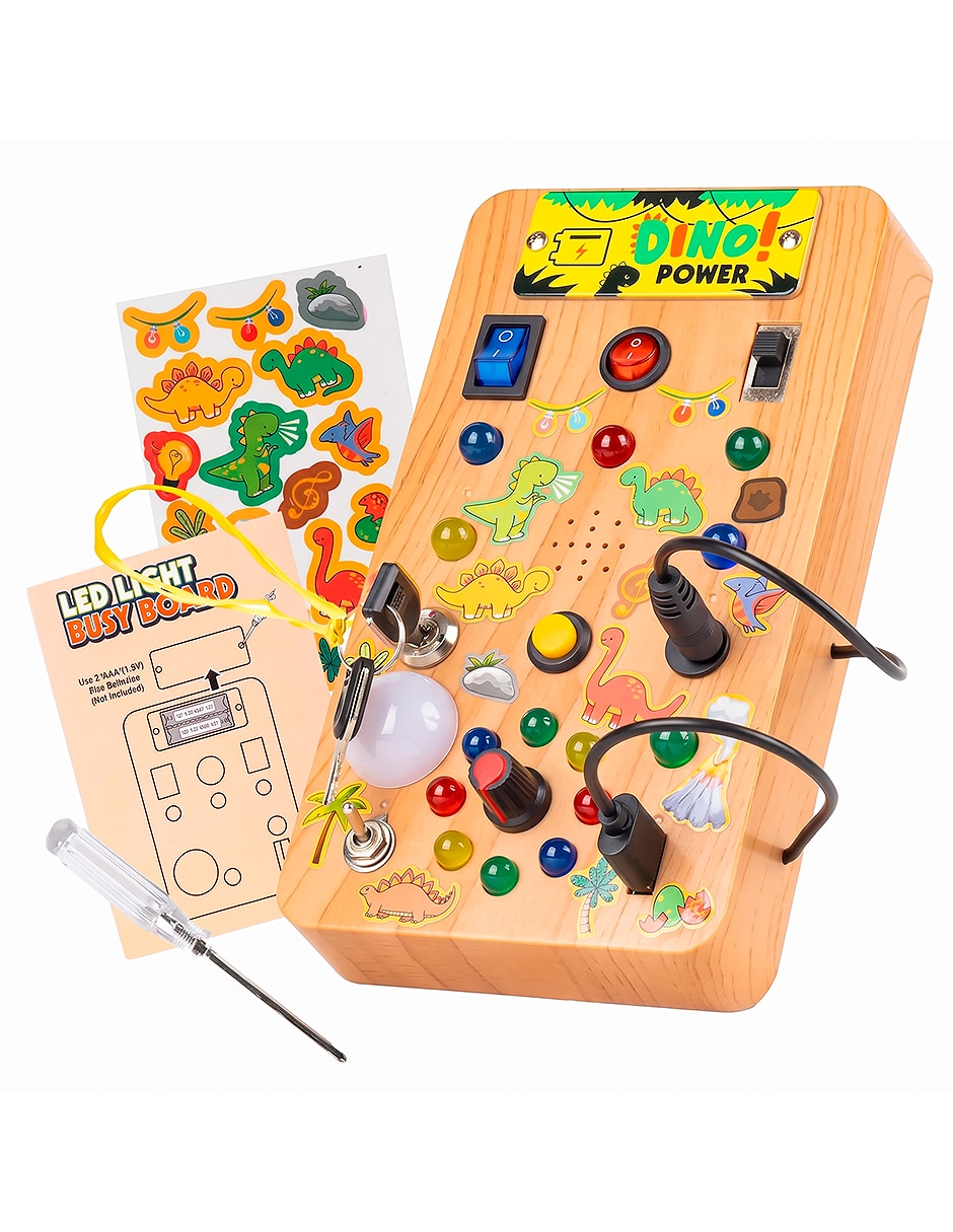 Tablero Sensorial Montessori Interactivo con luz y sonido Likeink juego electrónico para bebe