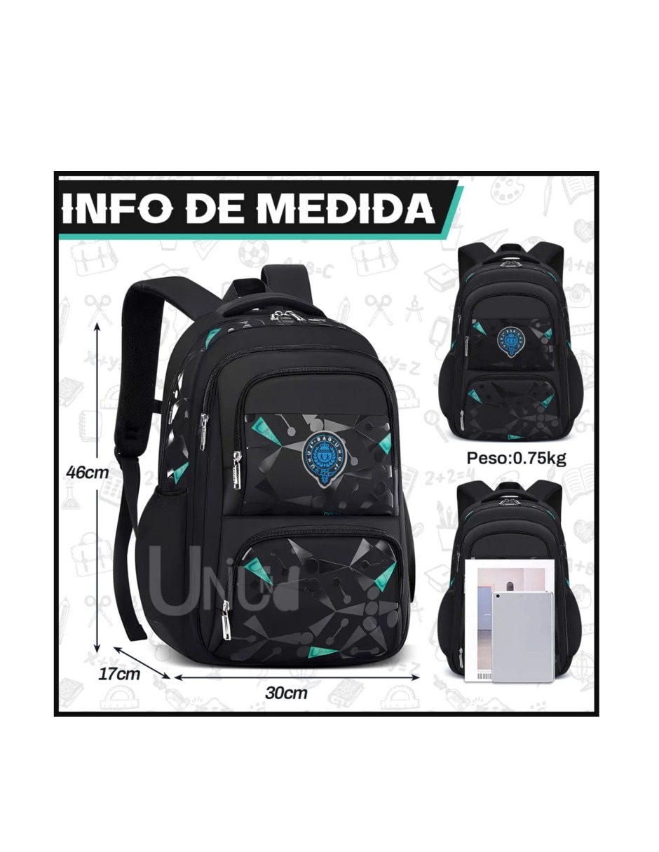 Mochila escolar impermeable