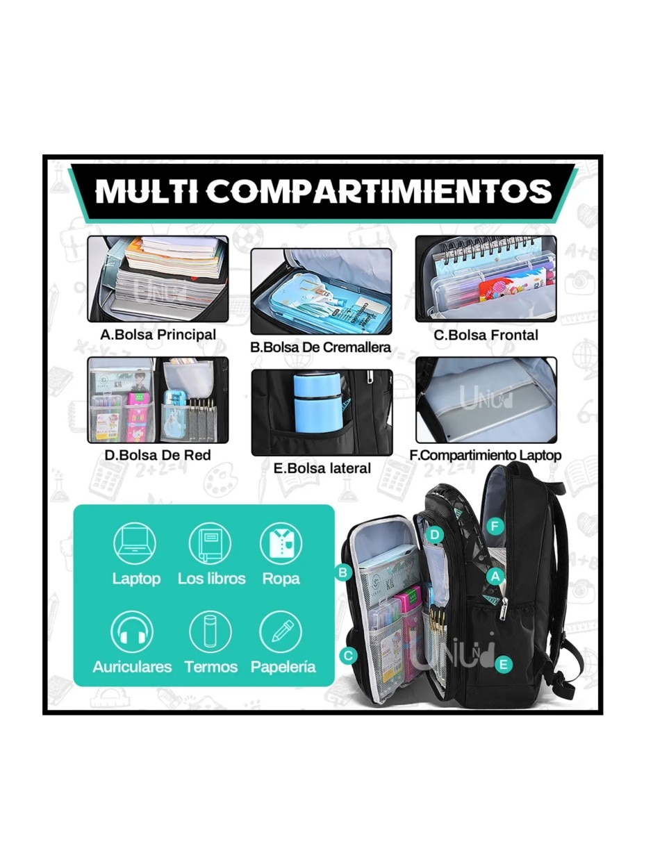 Mochila escolar impermeable