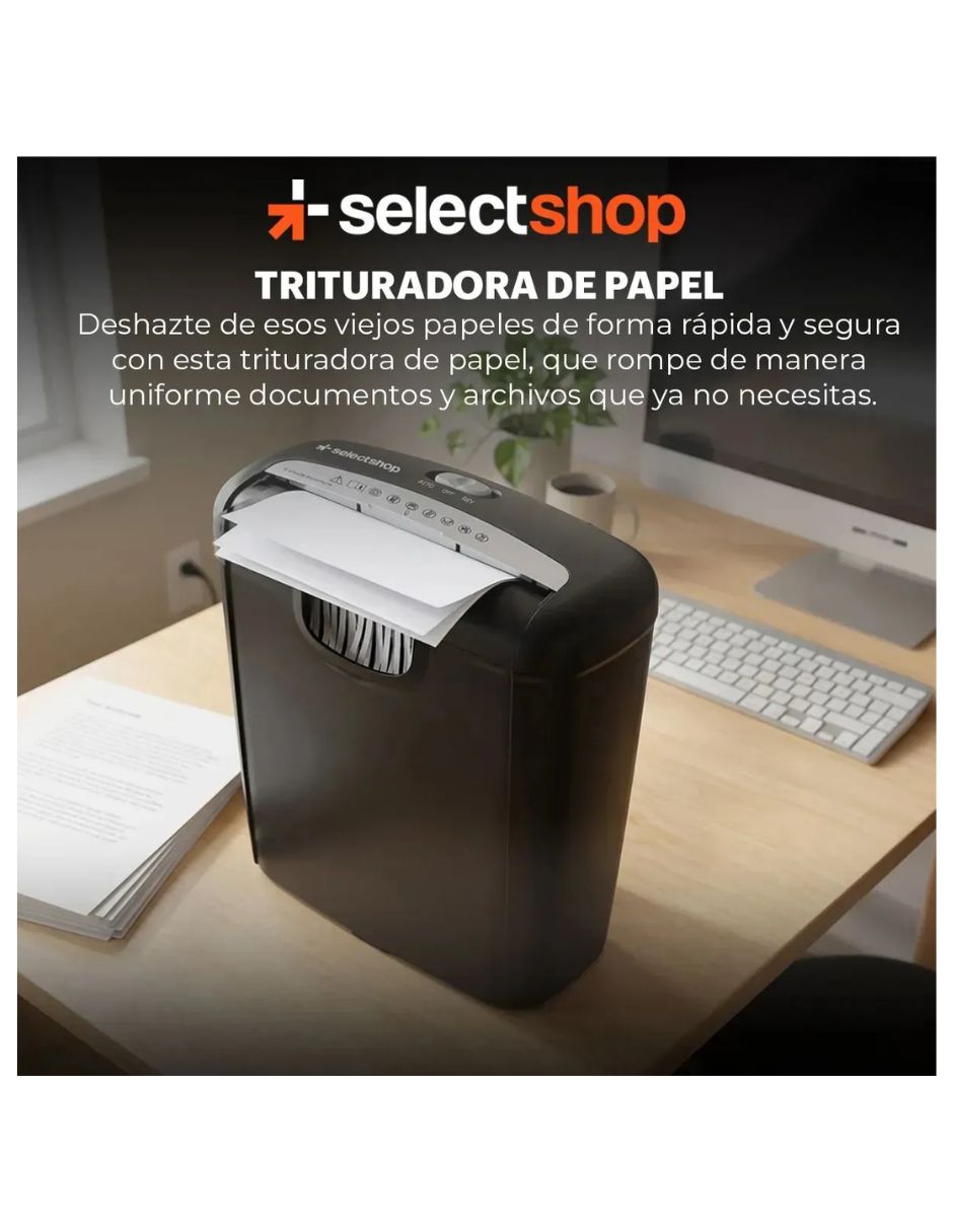 Trituradora de papel Corte de tiras 6 2