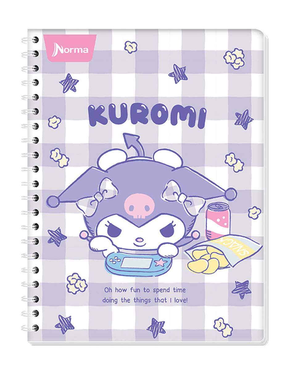 Cuaderno Kuromi hoja rayas Cuaderno Kuromi hoja rayas