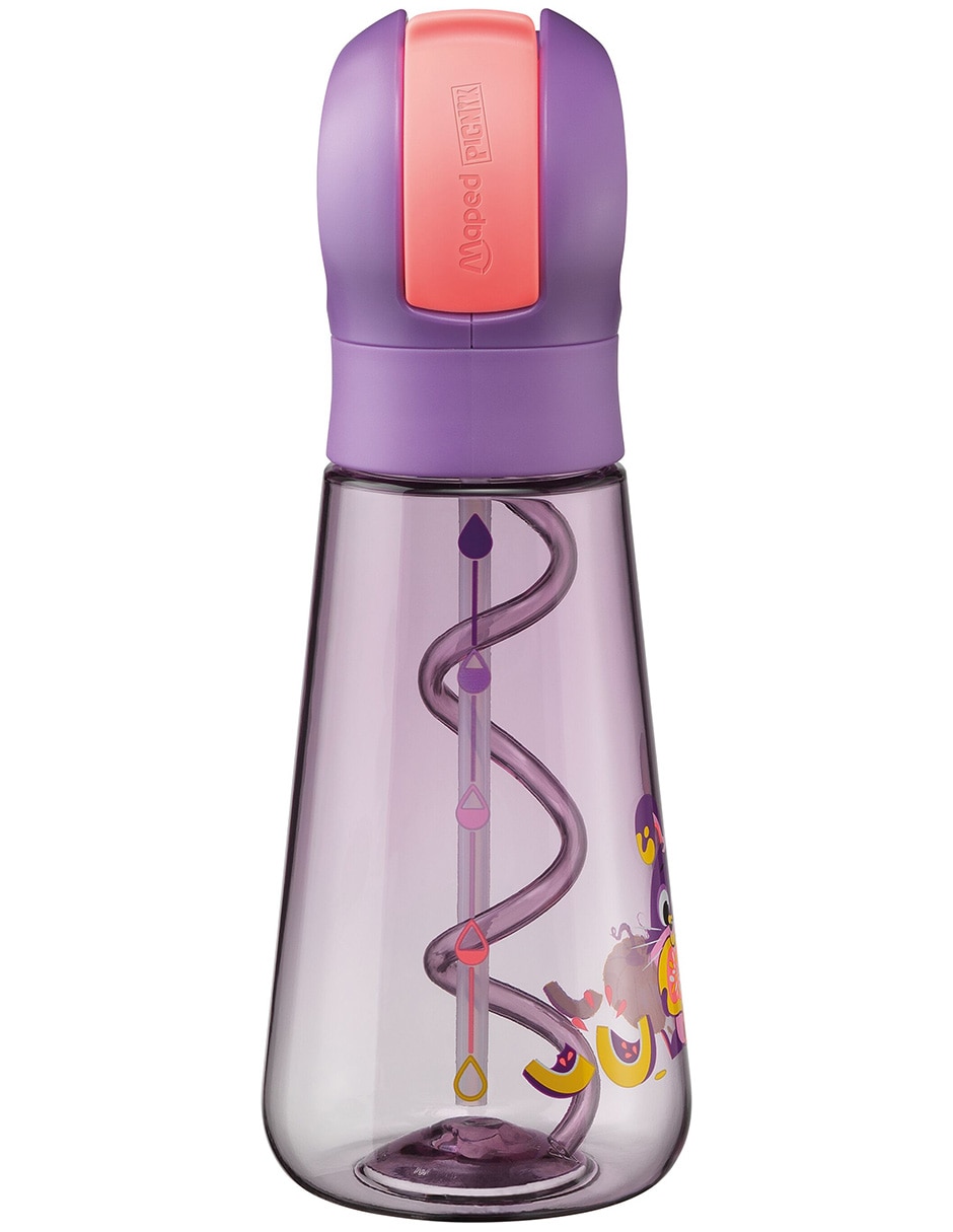Botella de agua de plástico Ecozen con tapa a prueba de derrame 500 ml