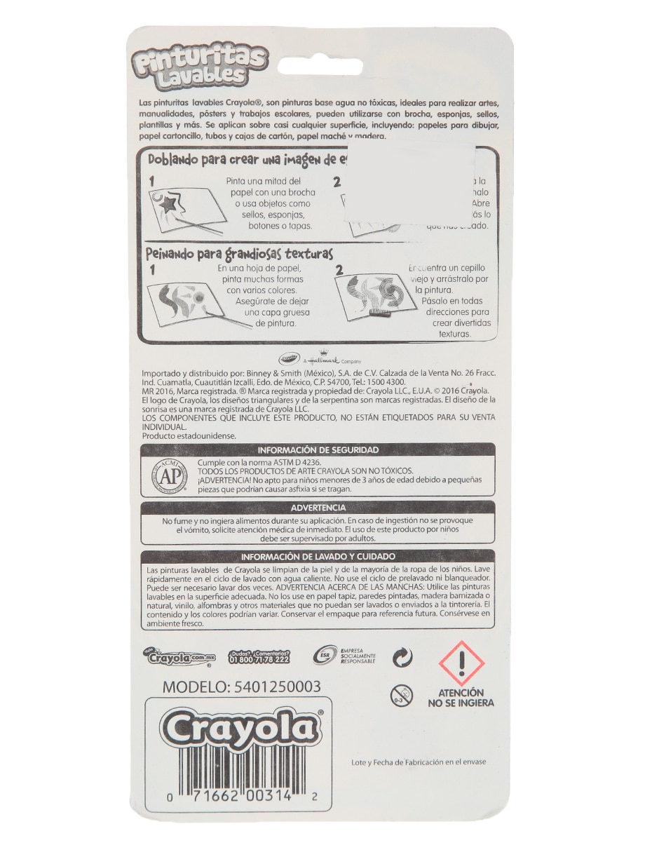 Lápiz de color Crayola redondo 18 piezas